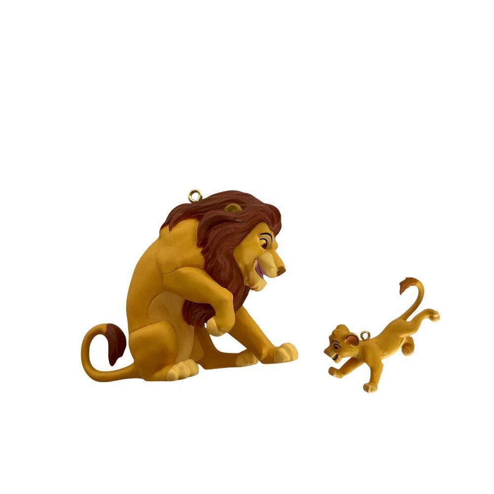 Hallmark Keepsake The Lion King Mufasa Simba Ornaments OS Gold Disney 2003